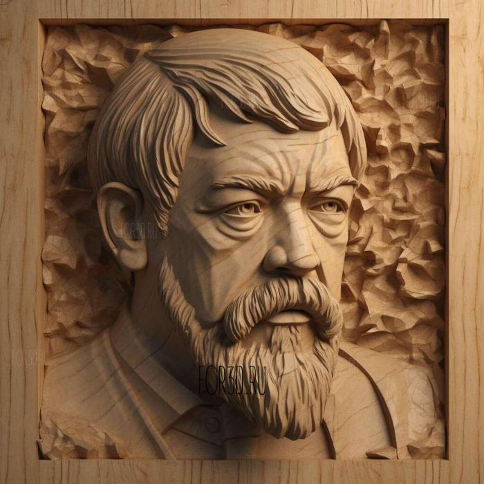 Claude Debussy 2 stl model for CNC